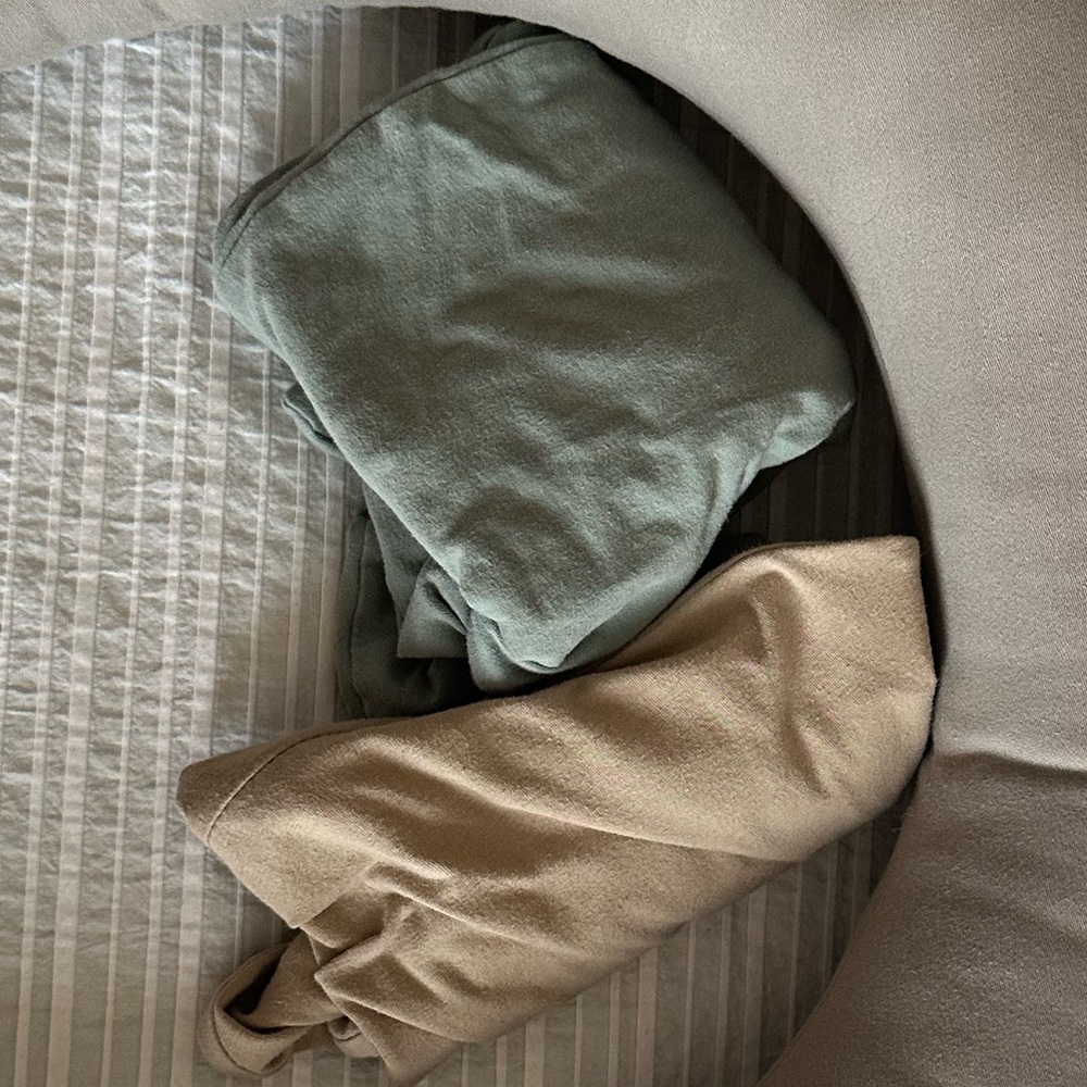 Pillow covers - Green and Tan
